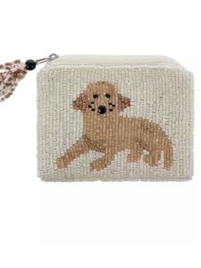 Labradoodle Beaded Coin Purse